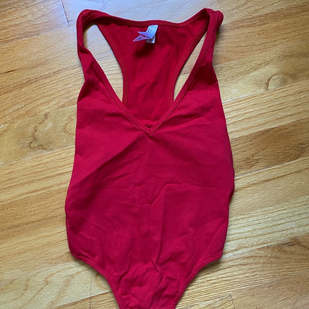 American Apparel Red Bodysuit